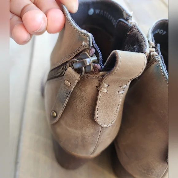 Blondo Waterproof Nivado Tan Ankle Boots Leather Upper - Picture 6 of 15